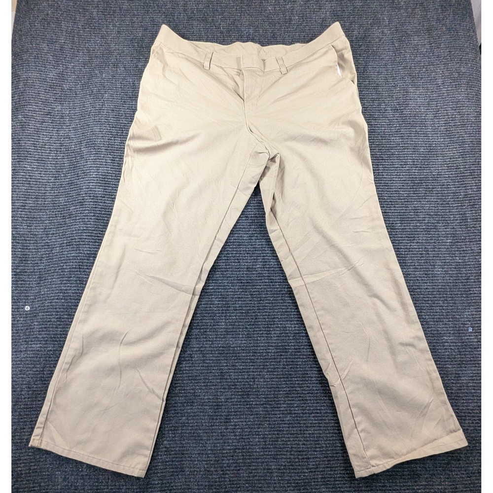 Dickies Chino Pant Crafted For Womens 36 Beige Relaxed Fit Straight Leg Business